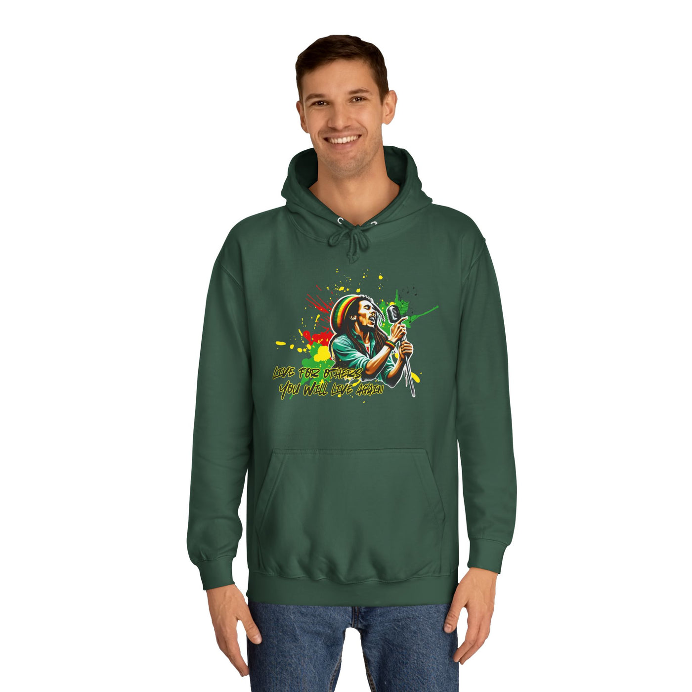 Live for others B  o  b   M a r l e y Hoodie