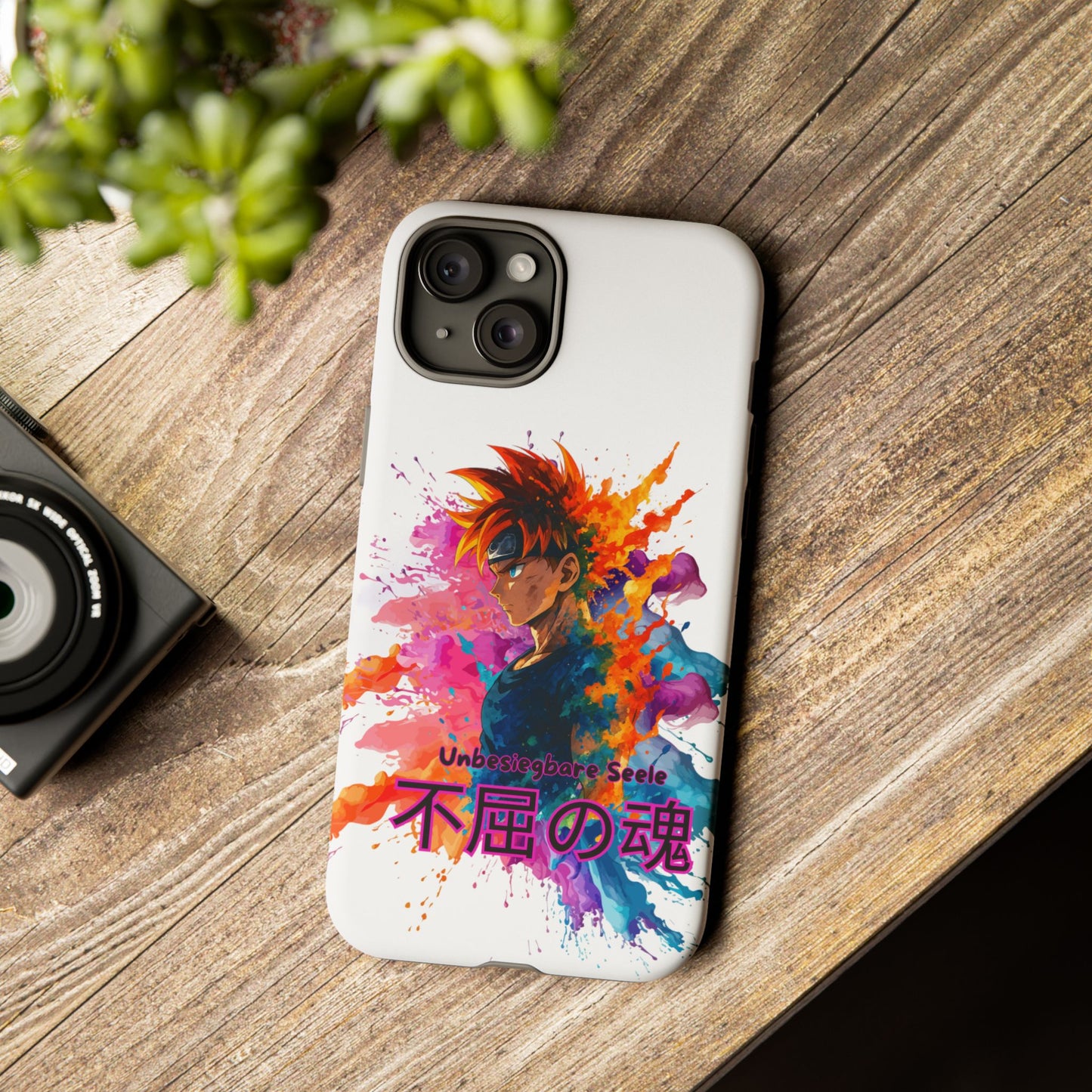 "unbesiegbare Seele" Tough Cases - Colorful Anime Phone Case Handyhülle