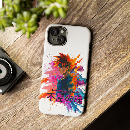 "unbesiegbare Seele" Tough Cases - Colorful Anime Phone Case Handyhülle