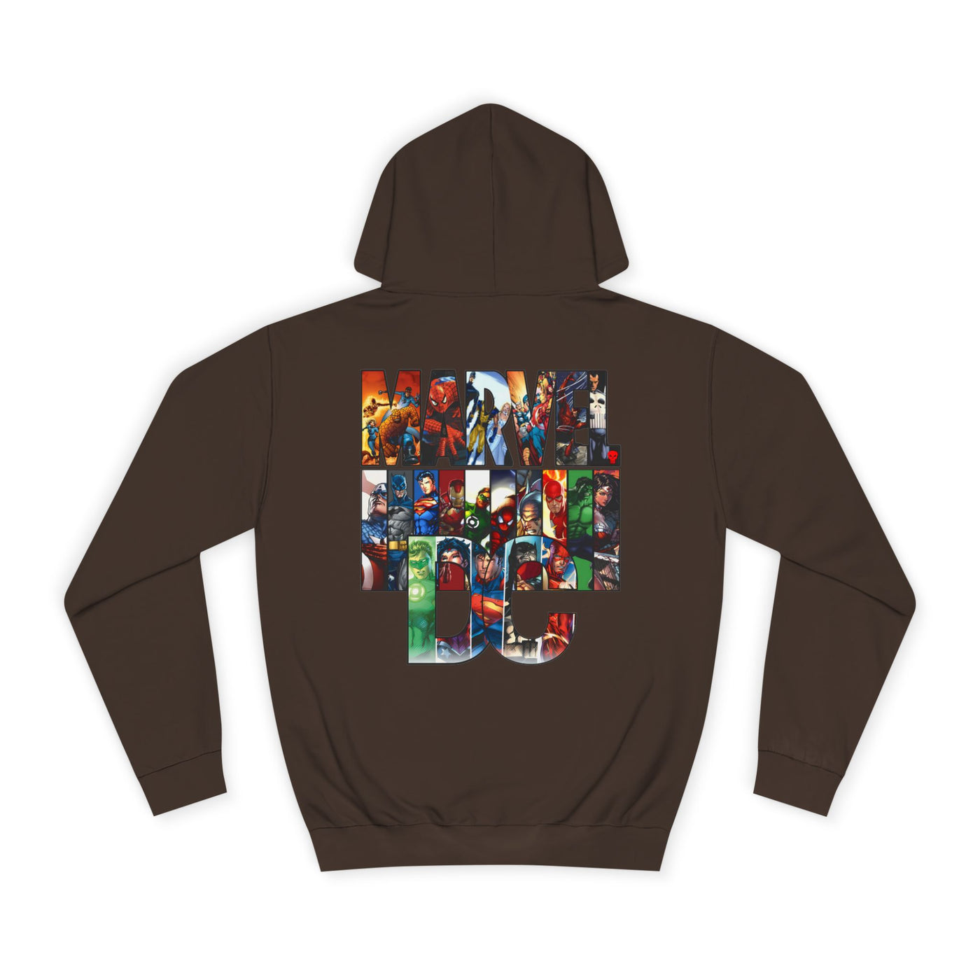 Superhero Graphic Hoodie, Unisex College Sweatshirt, Marvel DC Fans Apparel, Comic Book Lover Gift, Fun Cosplay Outfit