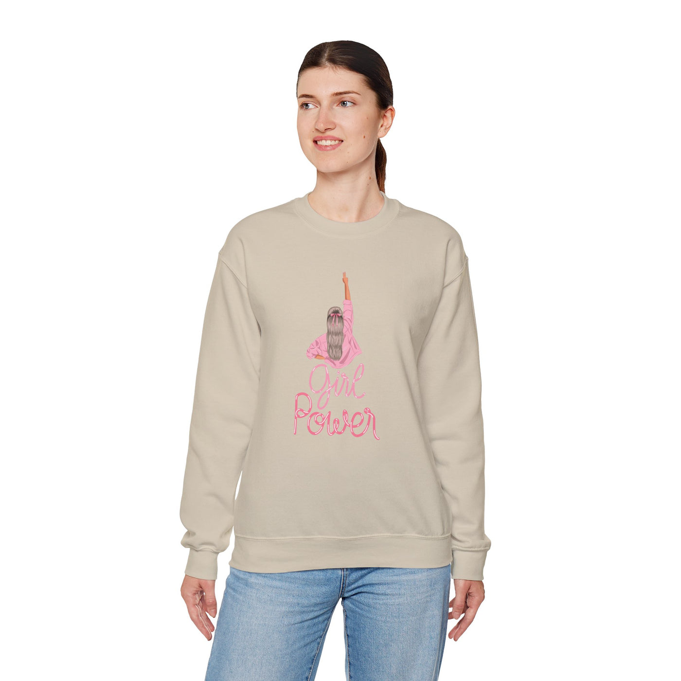 Girl Power Unisex Crewneck Sweatshirt,