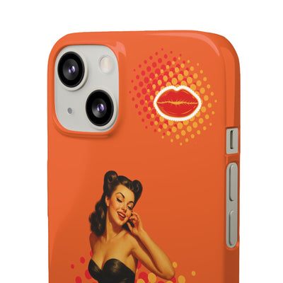 Retro Pin-Up - Handyhülle - Snap Case - Bold 'Wow' Design