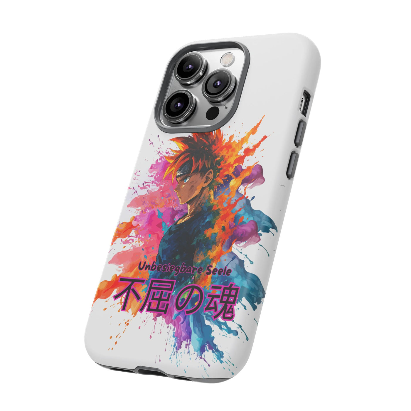 "unbesiegbare Seele" Tough Cases - Colorful Anime Phone Case Handyhülle