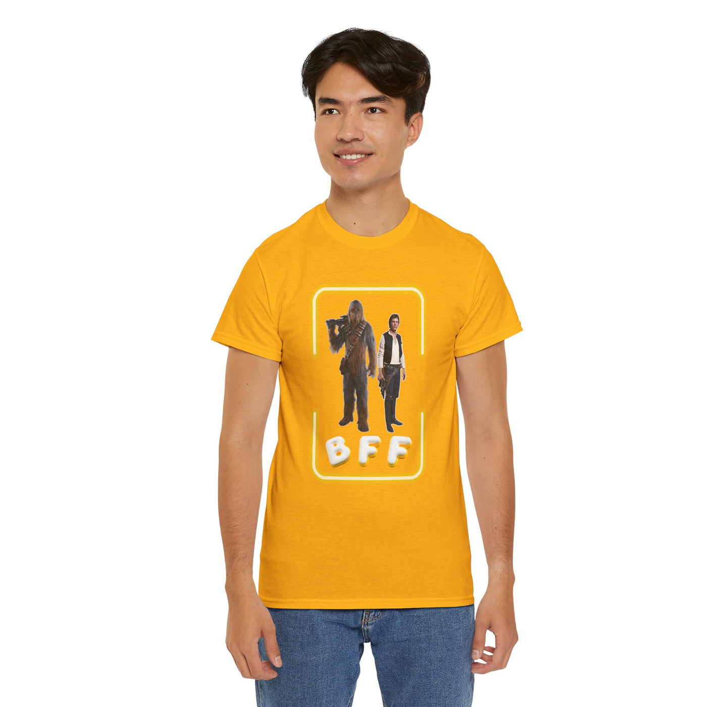 BFF Chewbacca &amp; Han Solo Unisex Heavy Cotton Shirt