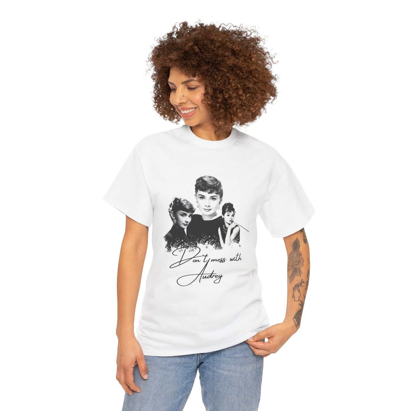 Don't mess with Audrey - Audrey Hepburn T Shirt