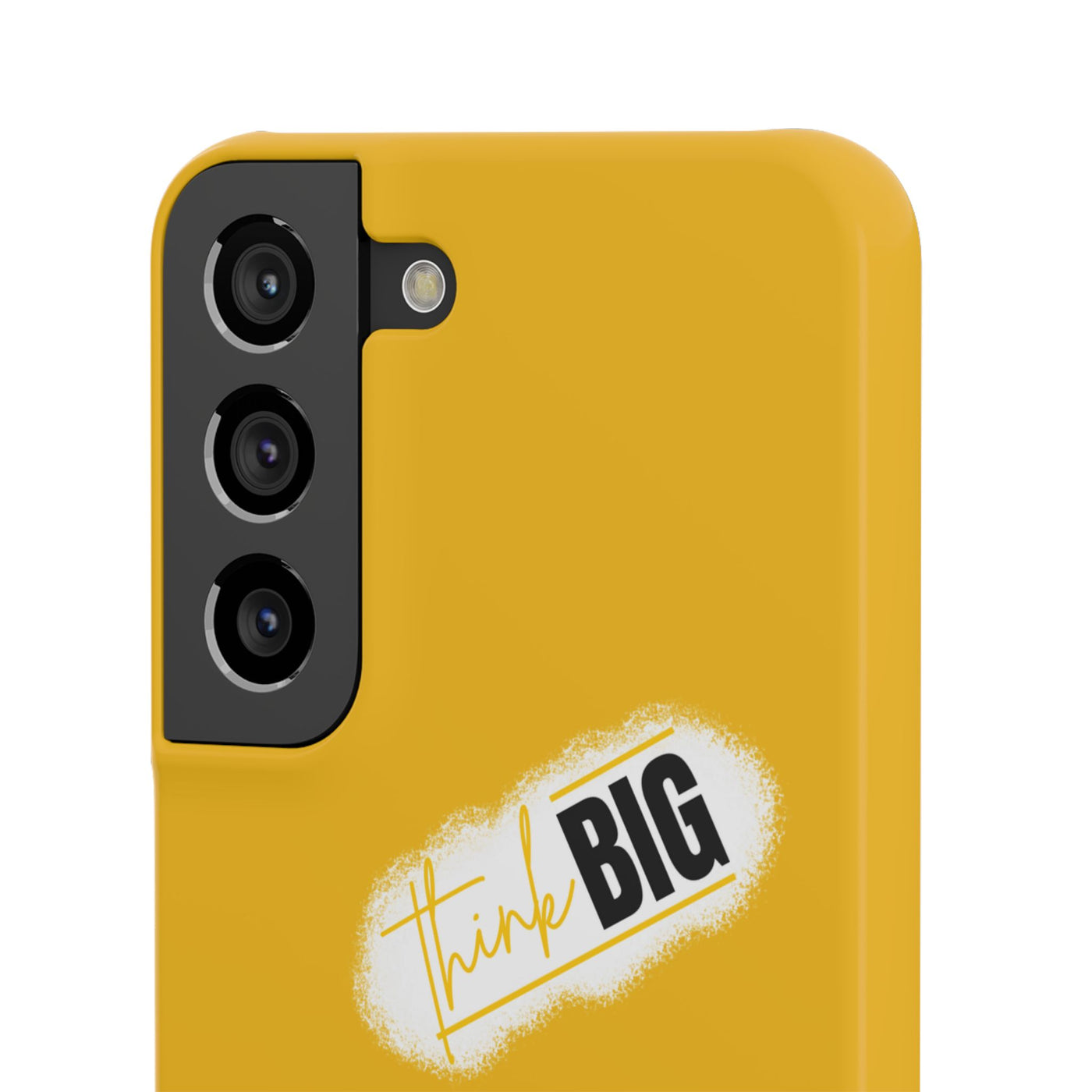 Handyhülle gelbe - Yellow Snap Case - 'Think BIG' for Motivated Individuals