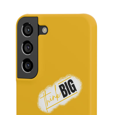 Handyhülle gelbe - Yellow Snap Case - 'Think BIG' for Motivated Individuals