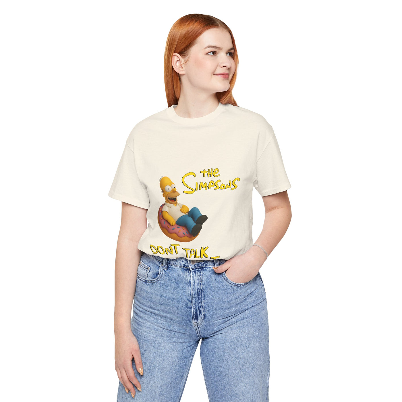 The Simpsons Donut Lover Tee - Funny Graphic T-Shirt -unisex