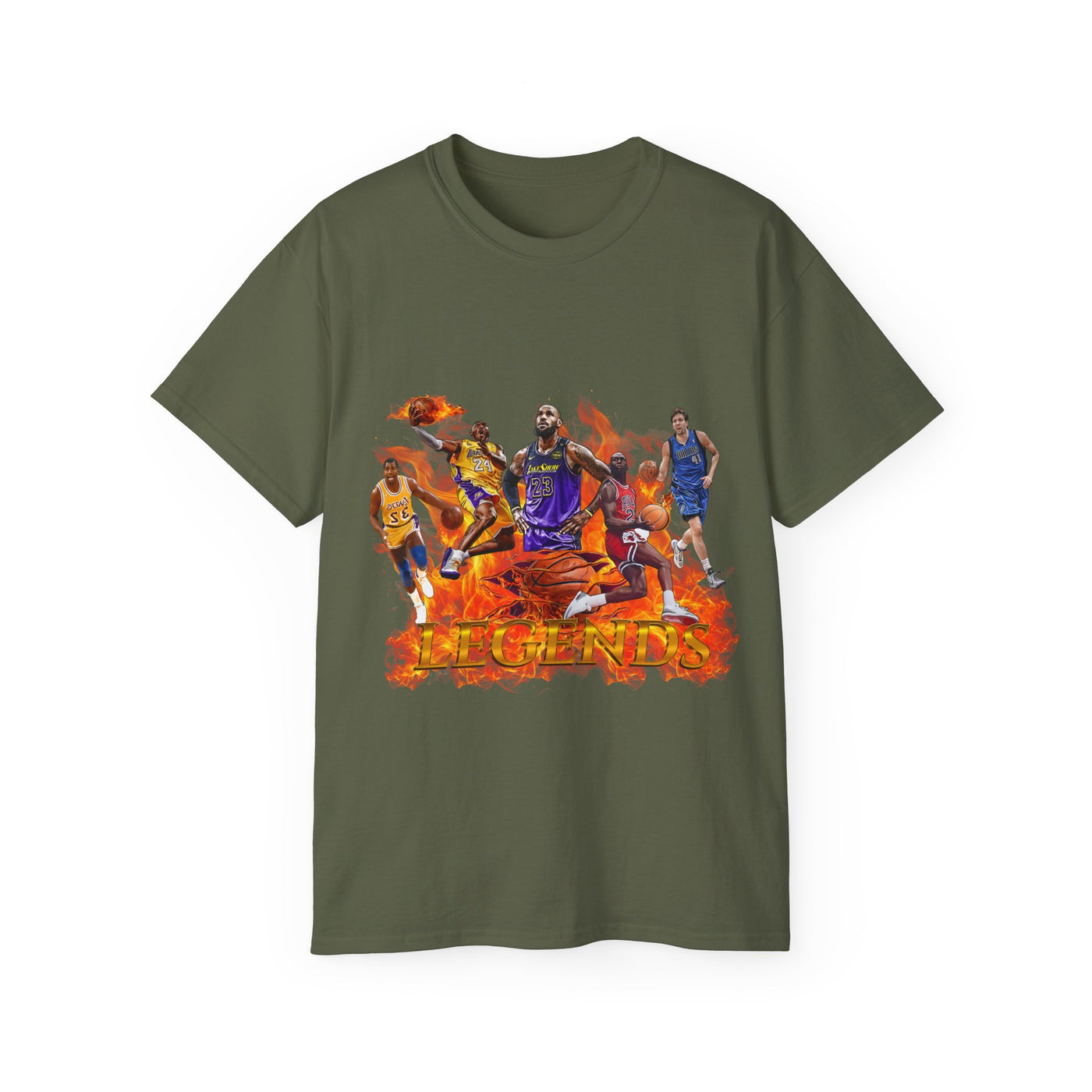 Basketball Legends, Cool Sports Shirt, Unisex Cotton T-Shirt