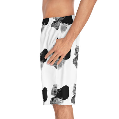 Stylish Men's Board Shorts for Summer, Surfing, Beachwear, Swimwear, Vacation Essentials, Graphic Design Apparel
