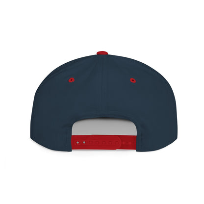 Oldschool Vibes Flat Bill Snapback Cap | Retro Style Hat for Casual Wear