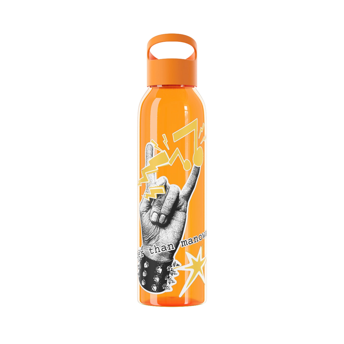 Rock 'n' Roll Water Bottle, louder than manowar