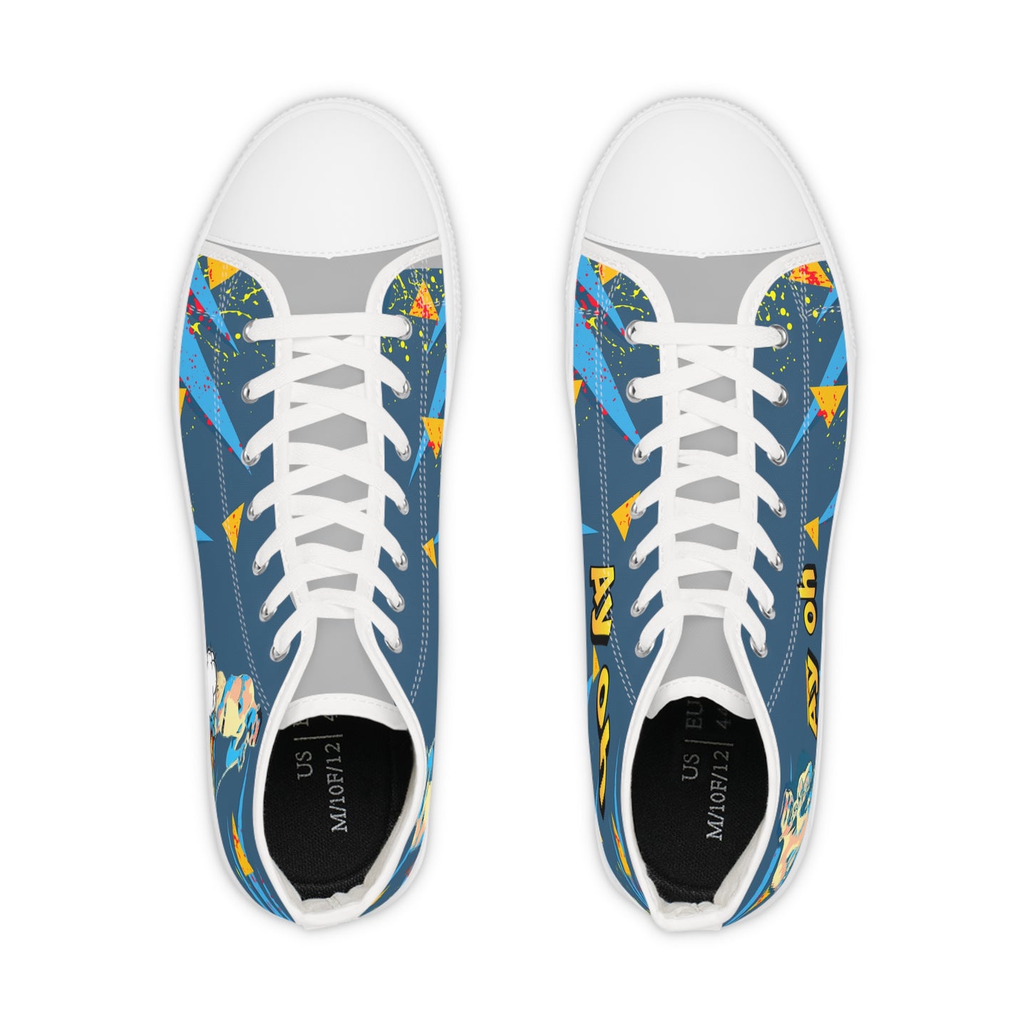 Vibrant High Top Sneakers, Freddie - Ah yo - Dont mess with Freddie