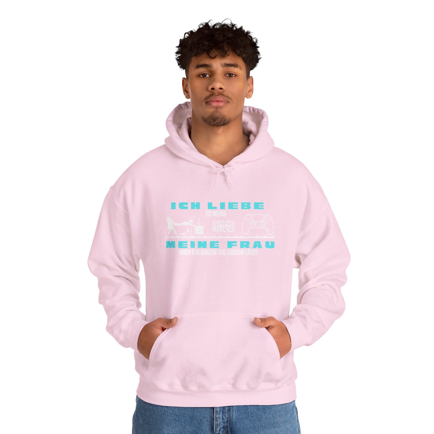 Gaming Love Unisex Hooded Sweatshirt - "Ich Liebe Es Wenn Meine Frau"