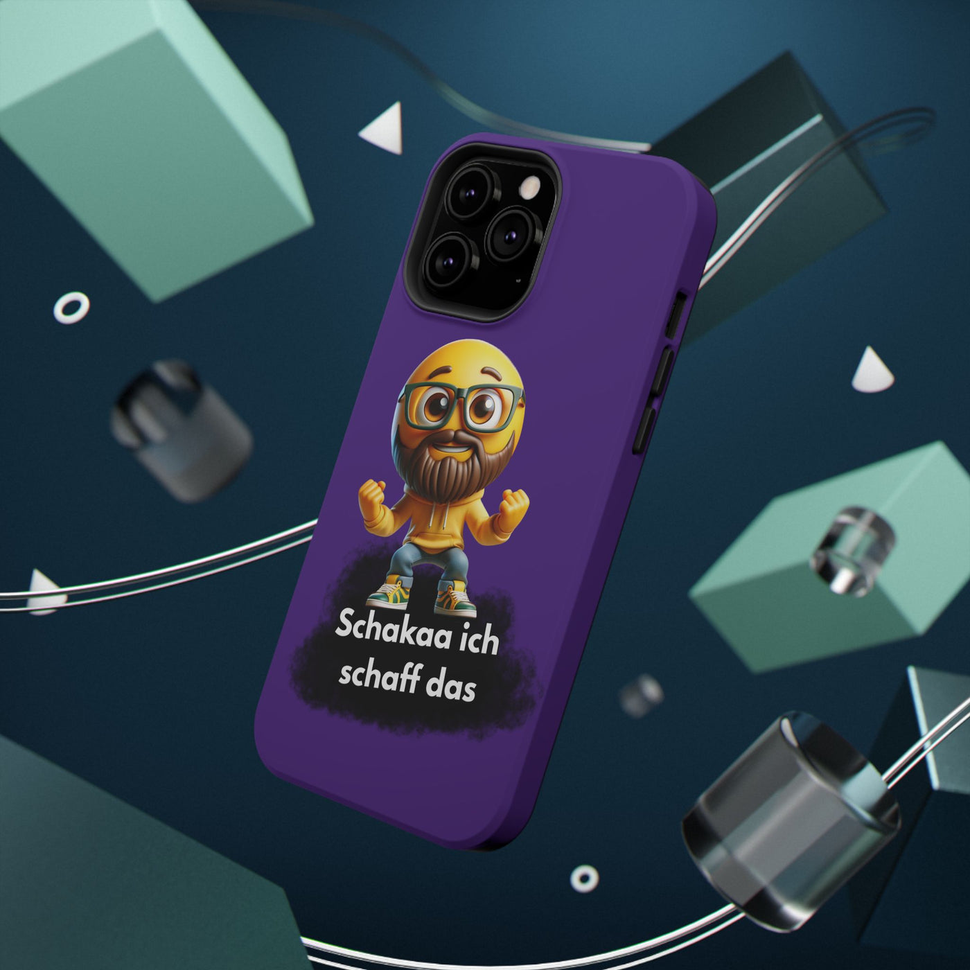 Motivational Impact-Resistant Phone Case - "Schakaa ich schaff das"