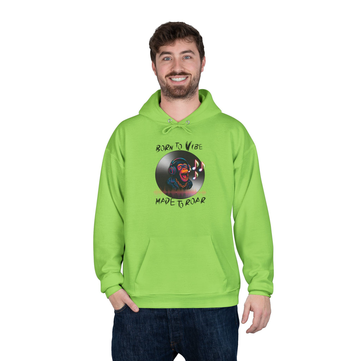 Born to Vibe Hoodie - cool monkey design / Monkey
