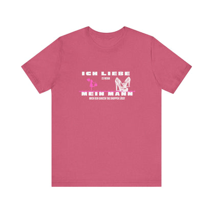 I Love My Husband "Shopping" Unisex Jersey Short Sleeve Tee