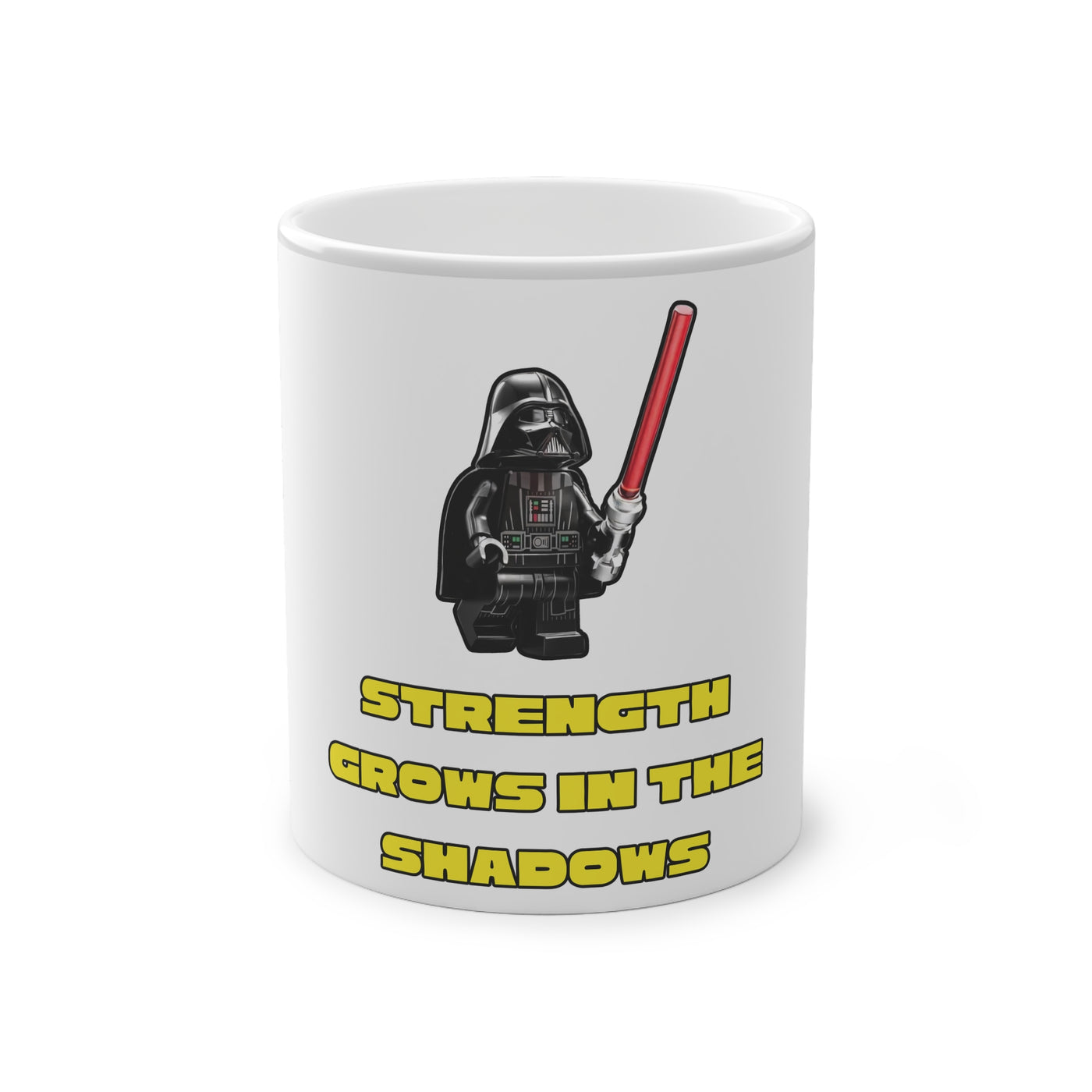 Strength Grows In The Shadows Magic Mug - Kaffee Tasse mit Wärmeeffekt Star Wars Fans mit Wärmeeffekt