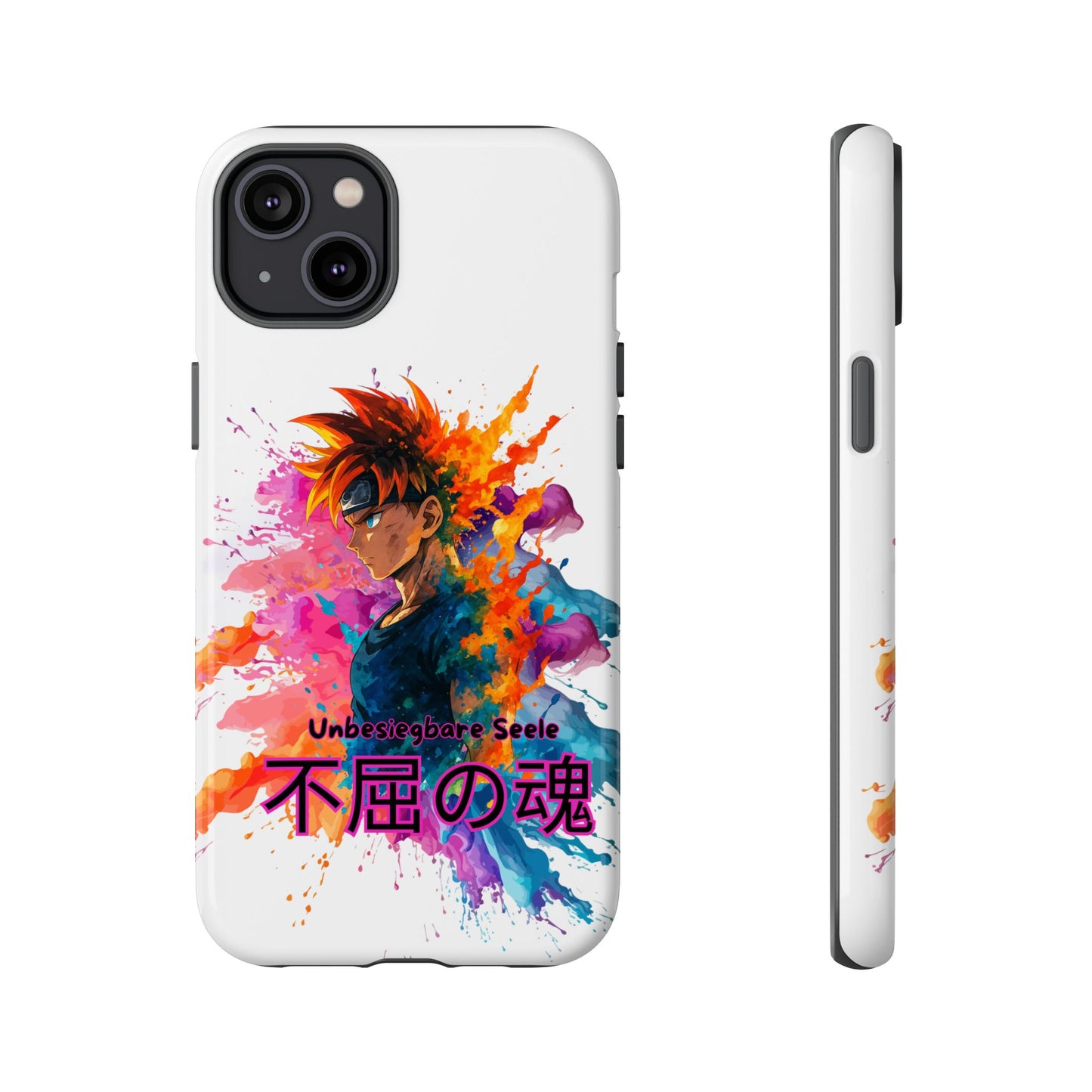"unbesiegbare Seele" Tough Cases - Colorful Anime Phone Case Handyhülle