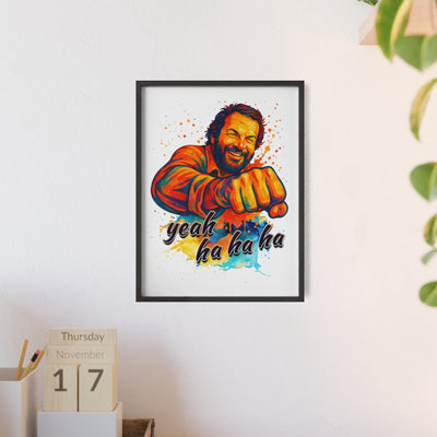 Funny Motivational Poster with Bud Spencer – 'Yeah Ha Ha Ha' 