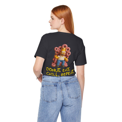 The Simpsons Donut Lover Tee - Funny Graphic T-Shirt -unisex