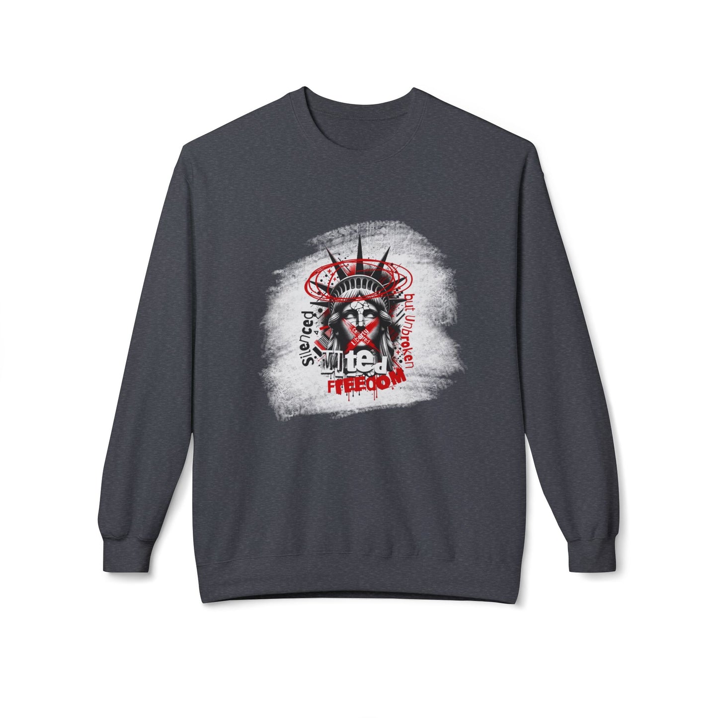 Freedom Statement Sweatshirt - Freiheitstatue muted but not unbroken