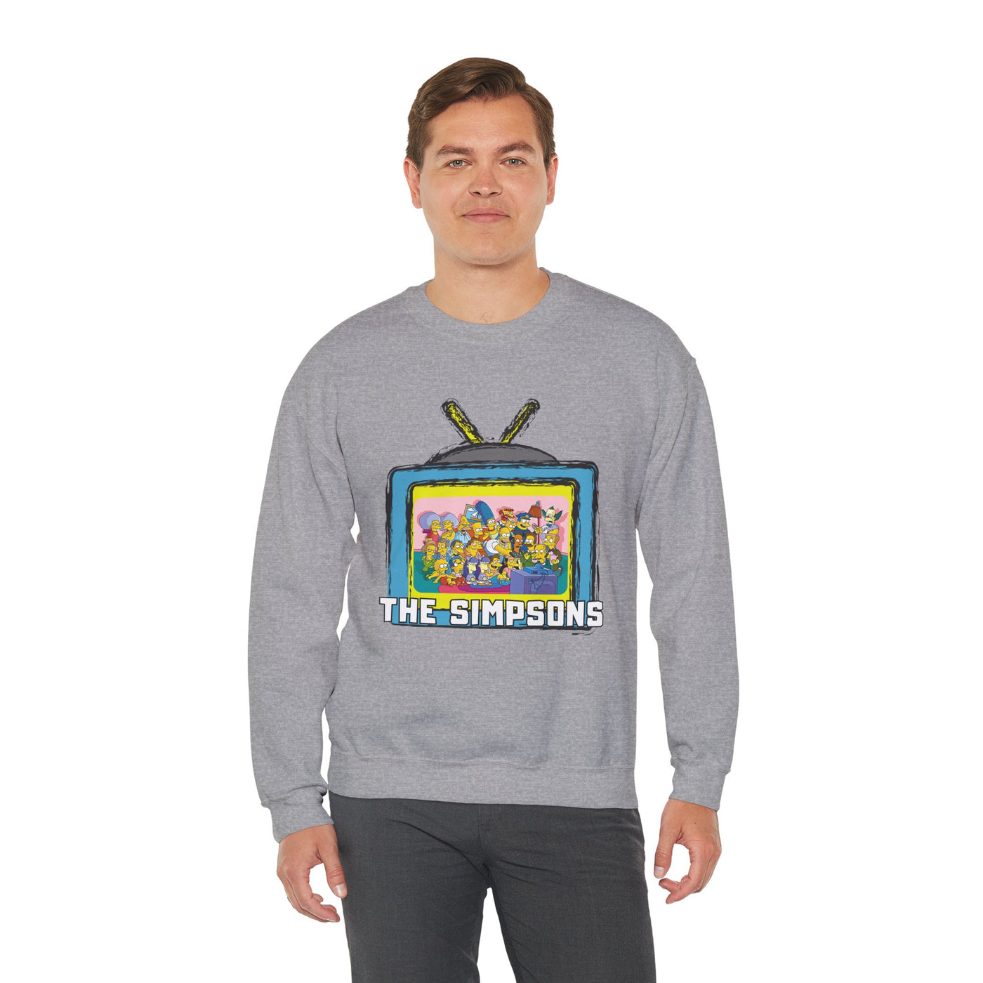The Simpsons Unisex Heavy Cotton Sweatshirt