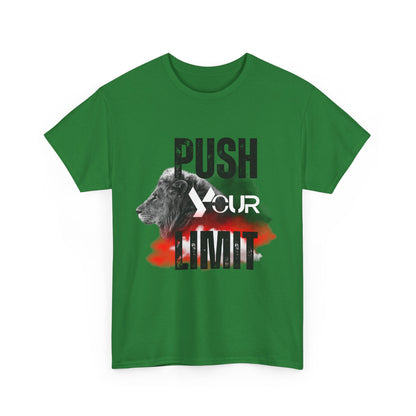 Motivational Unisex Heavy Cotton Tee - "Push Your Limit"
