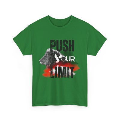 Motivational Unisex Heavy Cotton Tee - "Push Your Limit"
