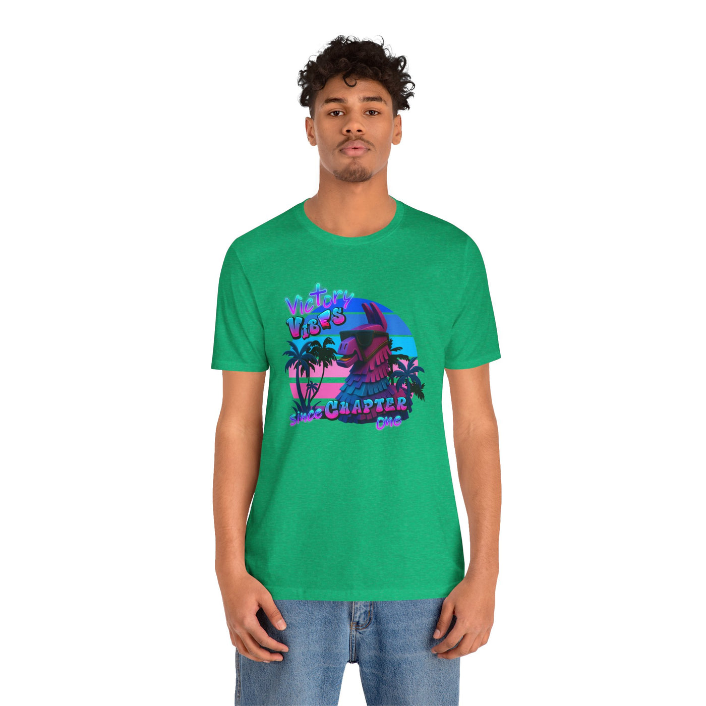 Retro Fortnite Vibe Unisex Short Sleeve Tee - 'Victory' Chapter One Graphic
