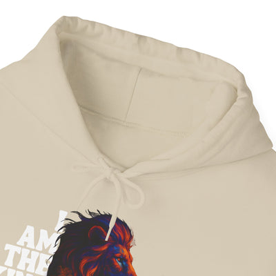 Inspirational Lion Hoodie "i am the king of my kingdom"