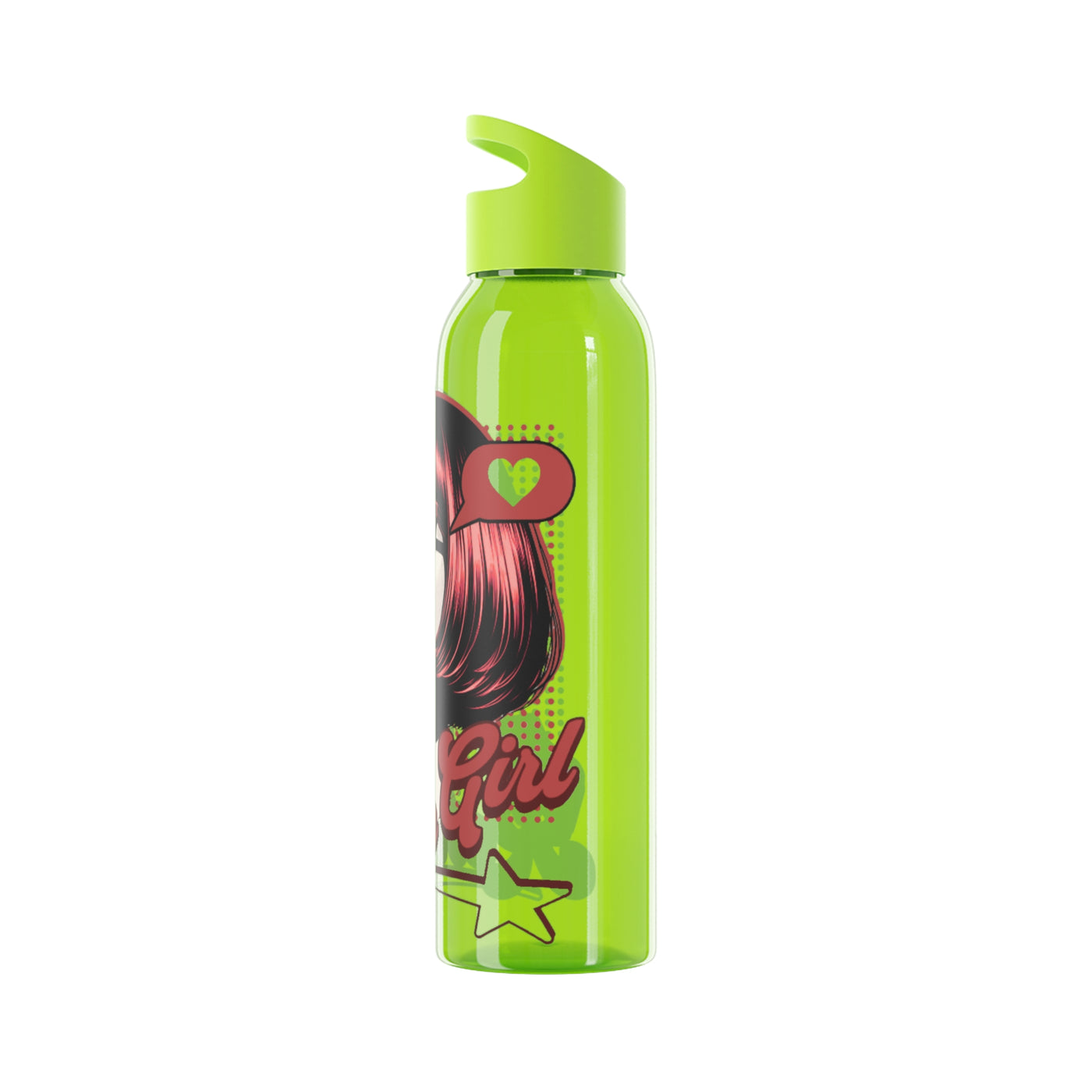 Retro Girl Stainless Steel Water Bottle, Sport Hydration, Wasserflasche