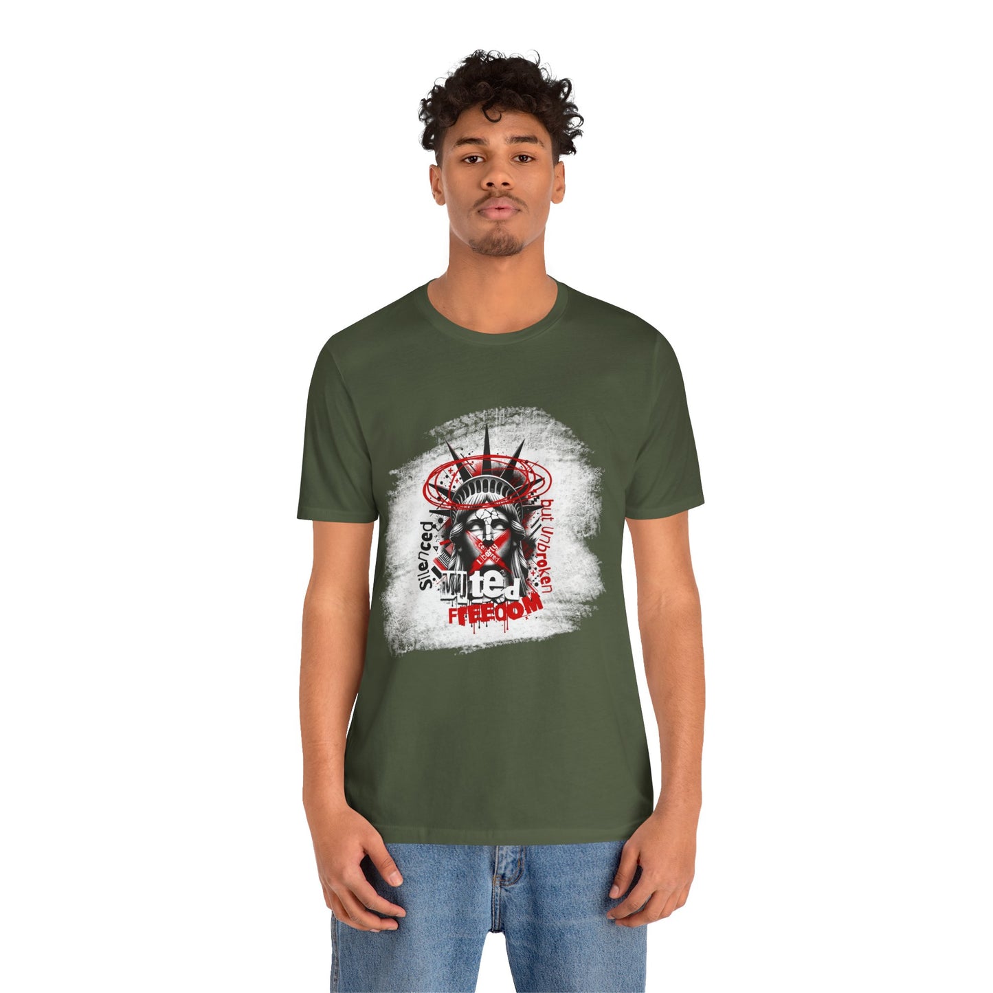 Freedom-Themed Unisex T-Shirt, Statue of Liberty - Freiheitsstatue