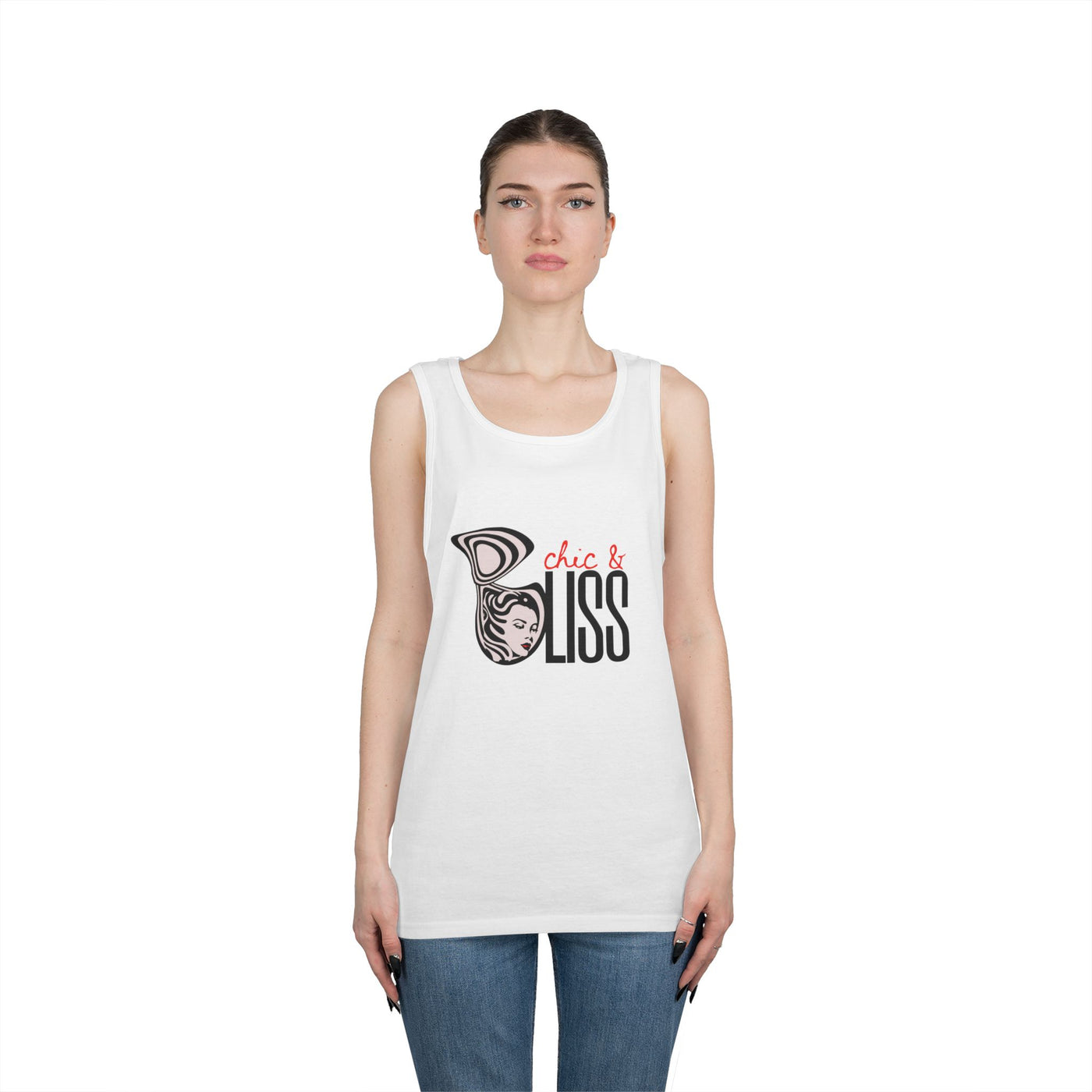 Chic & Not Your Babe Graphic Tank Top