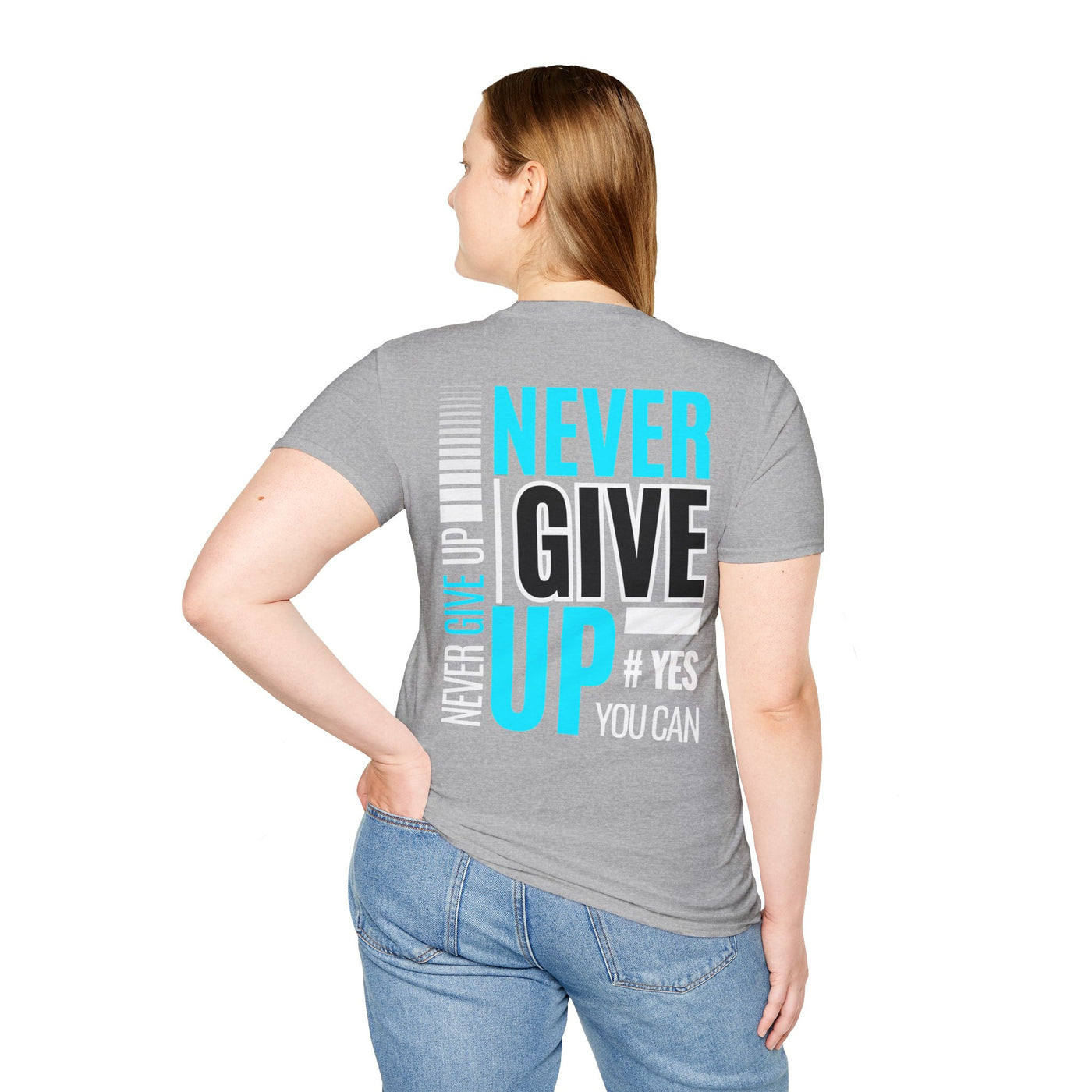 Unisex T-Shirt - Quit talking and start doing - Never give up...