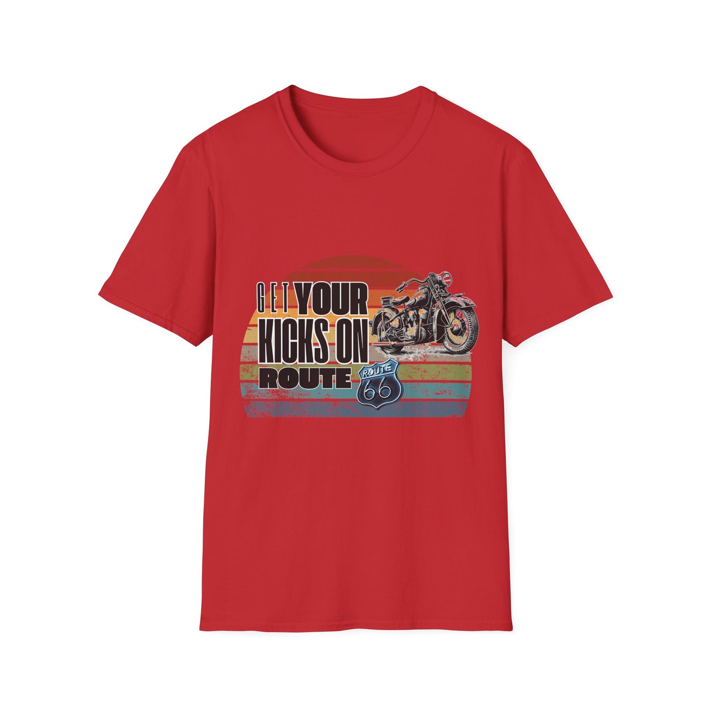 Retro Motorcycle Adventure Hoodie - 'Get Your Kicks On Route 66'