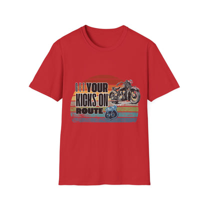 Retro Motorcycle Adventure Hoodie - 'Get Your Kicks On Route 66'