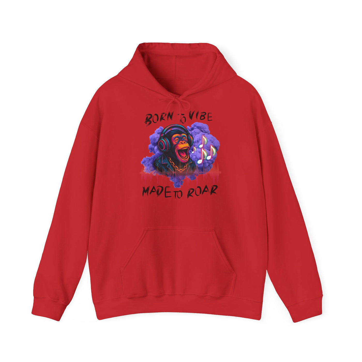 Born to Vibe Unisex Heavy Blend™ Hooded Sweatshirt - Made to Roar Monkey - Monkey 