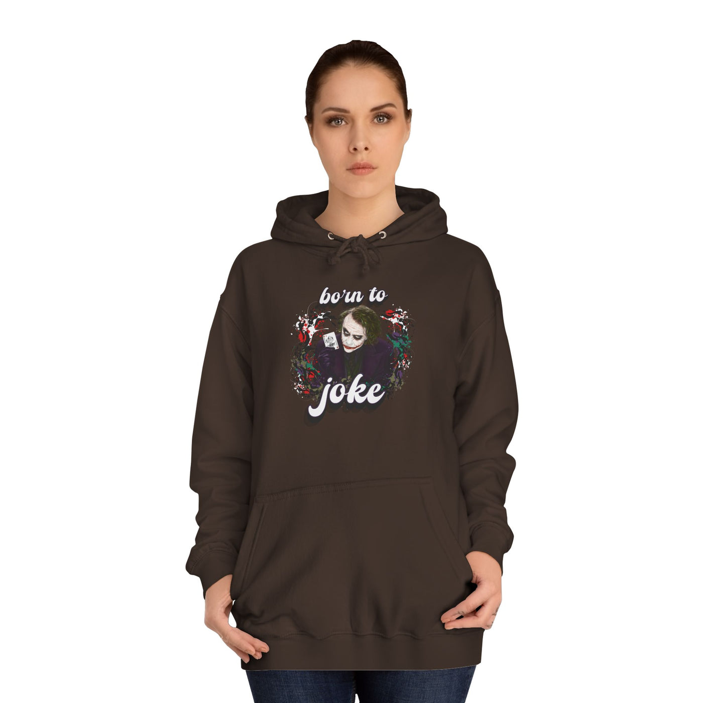 Joker "born to joke" college hoodie