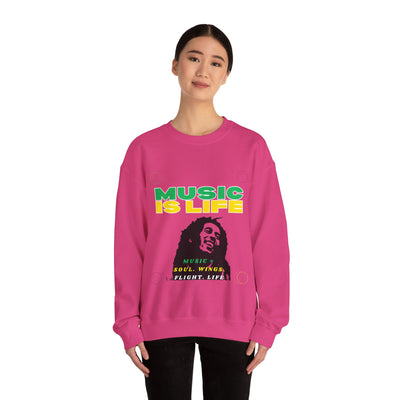 Music Is Life Bob Raggae Sweatshirt