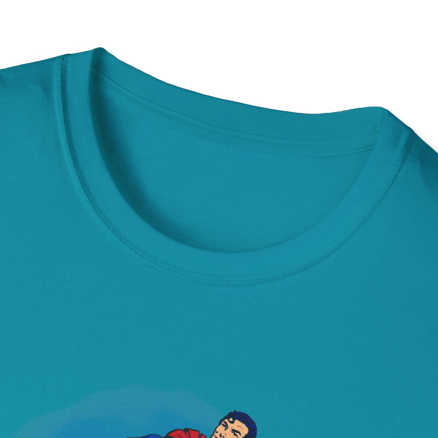 Superman Pause Unisex Softstyle T-Shirt - Fun Graphic Tee for Comic Fans