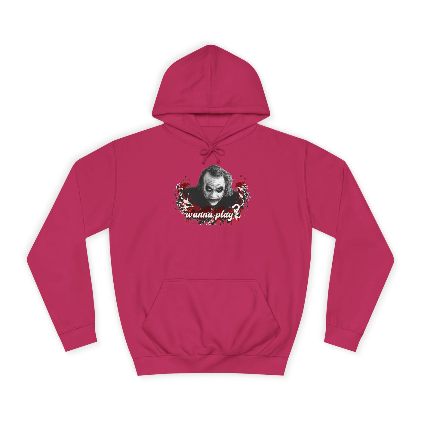 Joker "wanna play" college hoodie