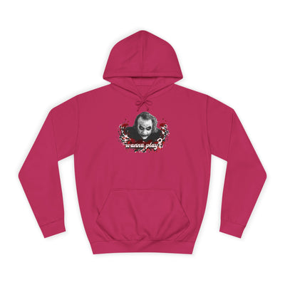 Joker "wanna play" college hoodie