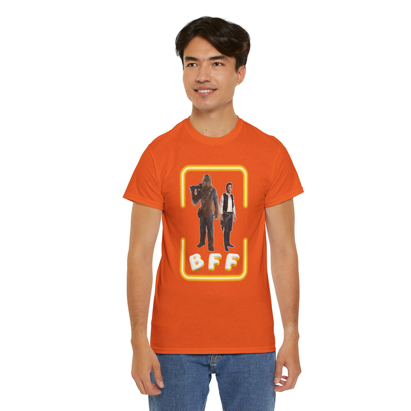 BFF Chewbacca &amp; Han Solo Unisex Heavy Cotton Shirt