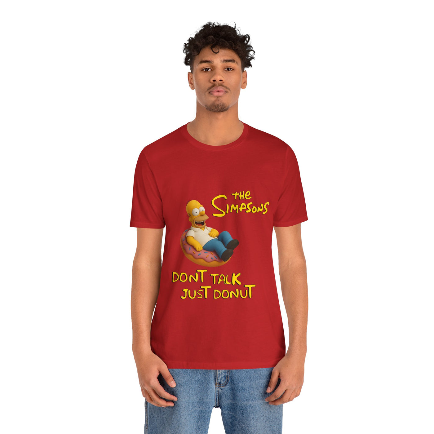 The Simpsons Donut Lover Tee - Funny Graphic T-Shirt -unisex
