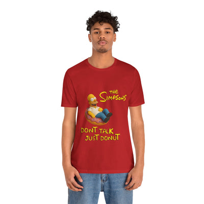 The Simpsons Donut Lover Tee - Funny Graphic T-Shirt -unisex
