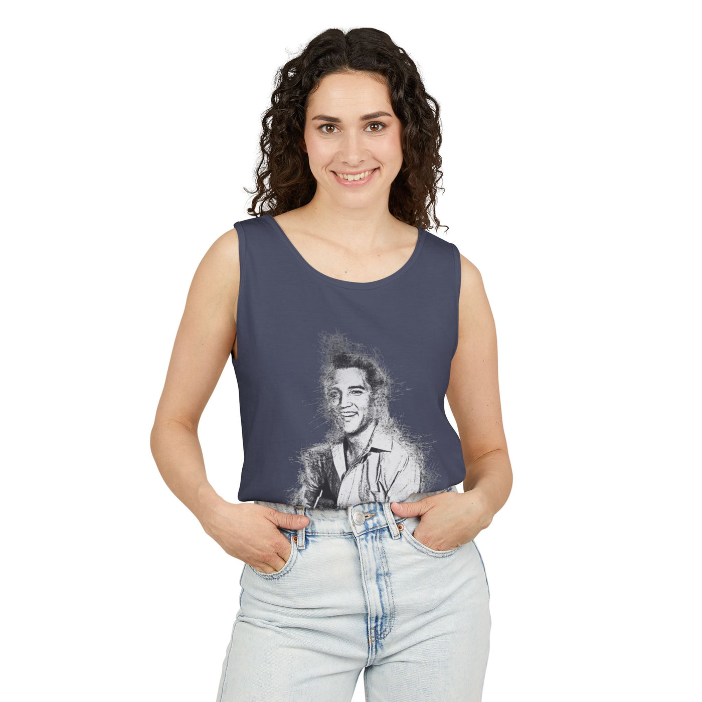 Tank Top - Elvis Presley Inspired Vintage Design