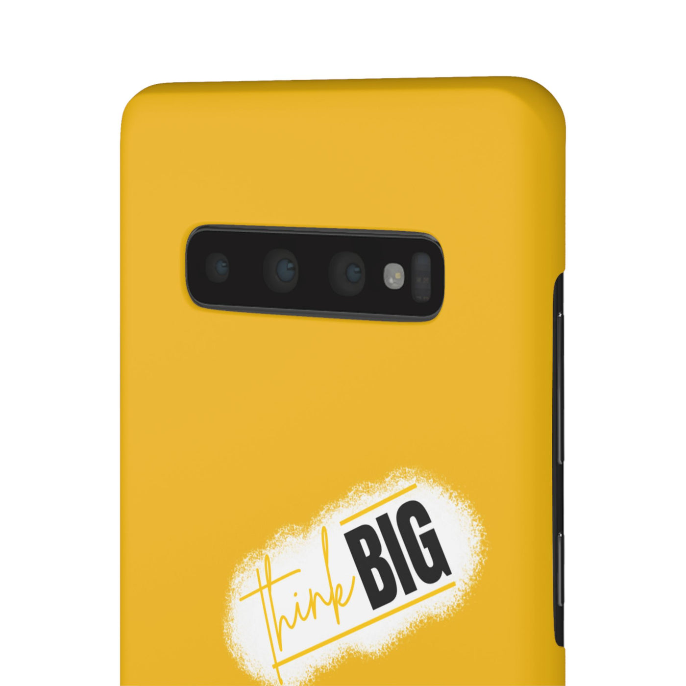 Handyhülle gelbe - Yellow Snap Case - 'Think BIG' for Motivated Individuals