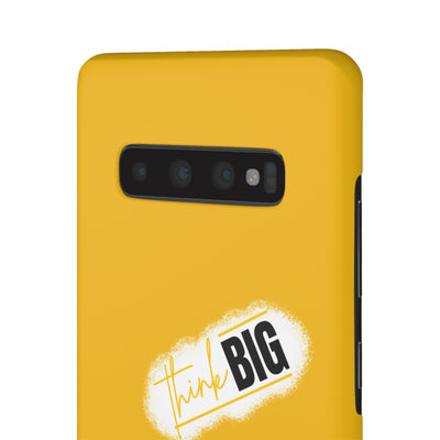 Handyhülle gelbe - Yellow Snap Case - 'Think BIG' for Motivated Individuals