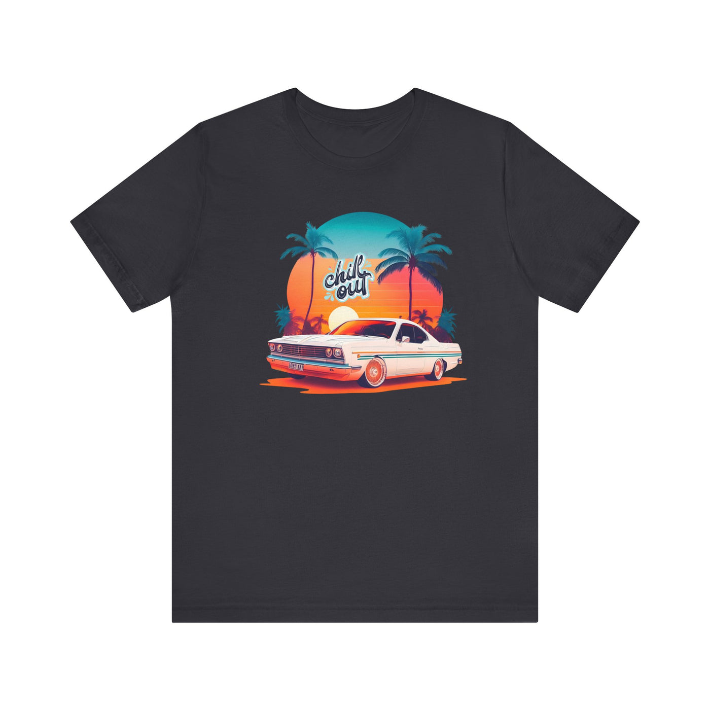 Chill Out Retro Car Tee - Unisex Jersey Short Sleeve Shirt